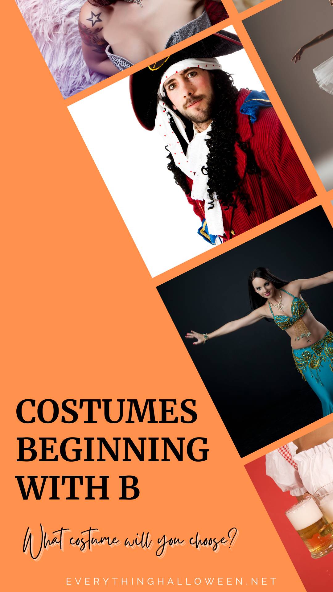 Some fantastic costume ideas beginning with B from buccaneer to belly dancer