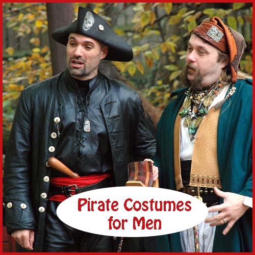 A great selection of pirate costumes for men