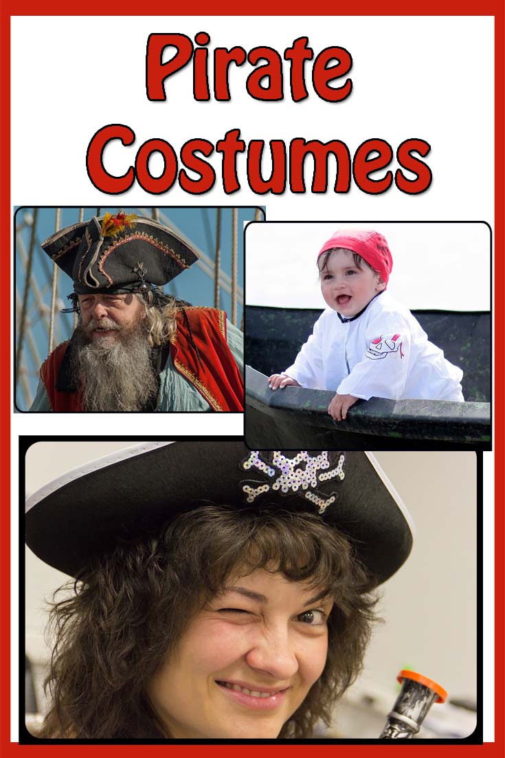 Pirate fancy dress costumes for the whole family