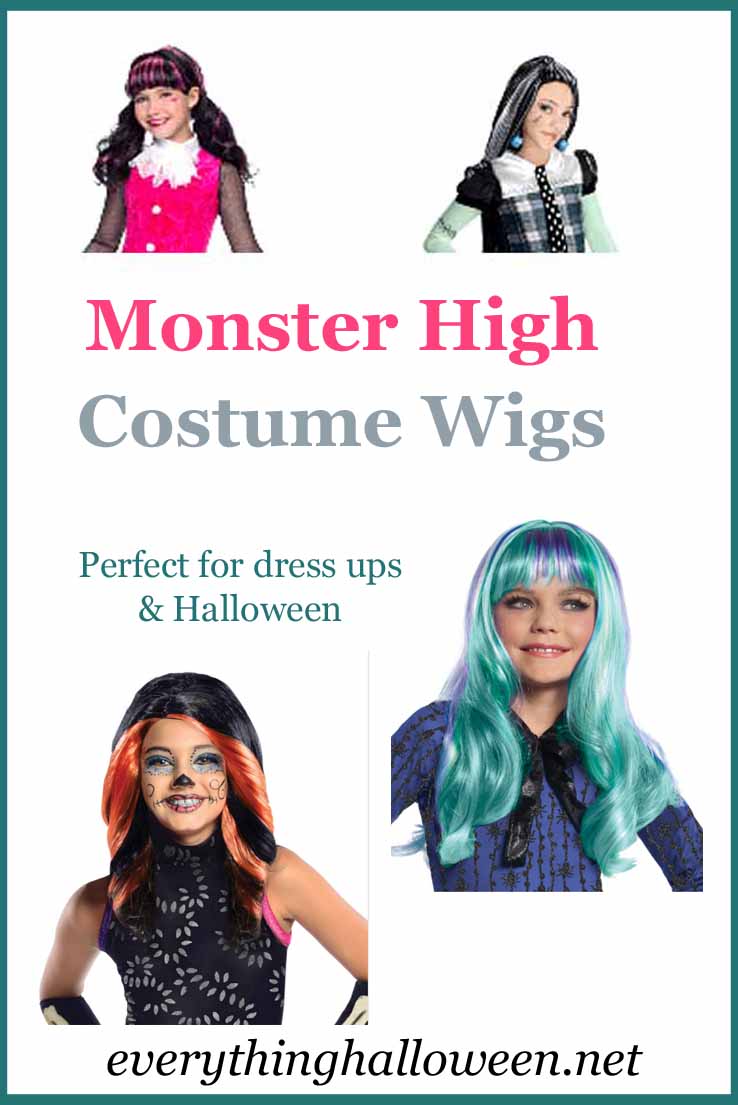 Monster High School costume wigs - fun for dress ups and Halloween!