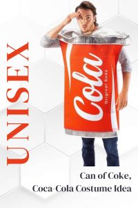 Unisex coca-cola costume - a can of coke.